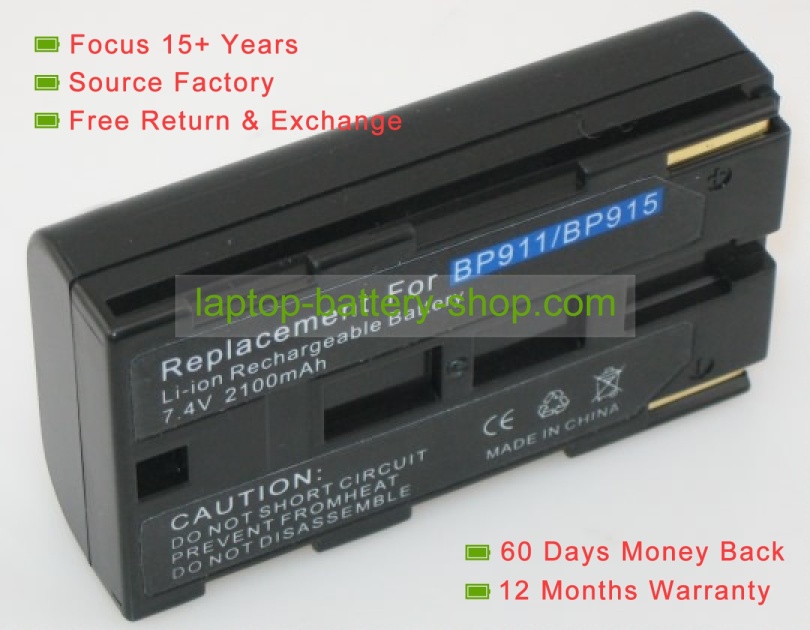 Canon BP-911, BP-924 7.2V 2000mAh replacement batteries - Click Image to Close