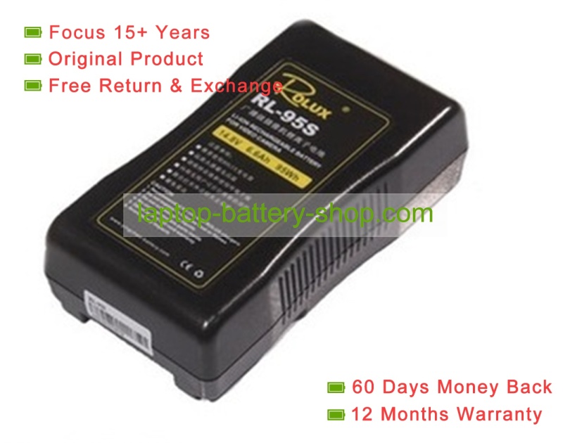 Sony RL-95S 14.8V 6600mAh original batteries - Click Image to Close