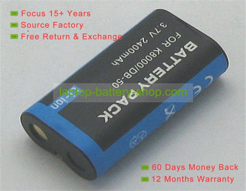 Ricoh DB-50 3.7V 1520mAh replacement batteries - Click Image to Close