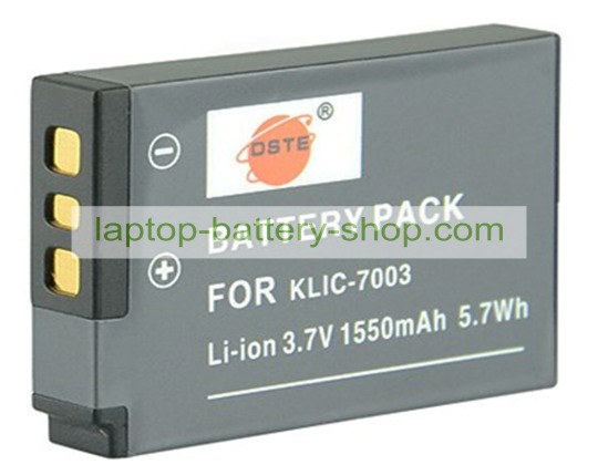 Kodak KLIC-7003 3.7V 1550mAh replacement batteries - Click Image to Close