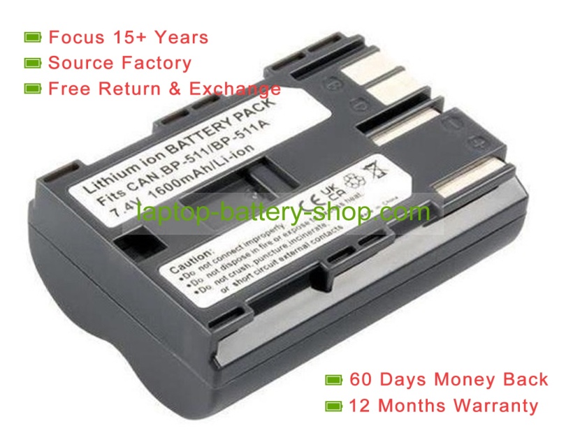 Other FB-BP-511A 7.4V 1350mAh replacement batteries - Click Image to Close