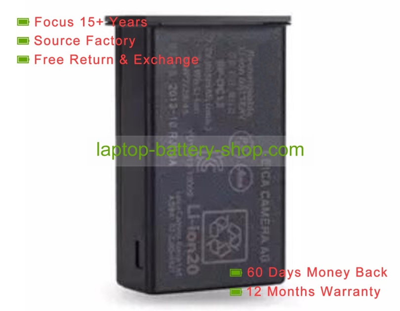 Leica BP-DC13 7.2V 985mAh original batteries - Click Image to Close