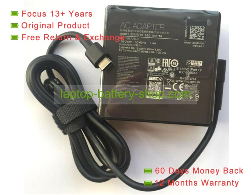 Asus 0A001-01090100 5V/9V/15V/20V 3A/5A original adapters - Click Image to Close