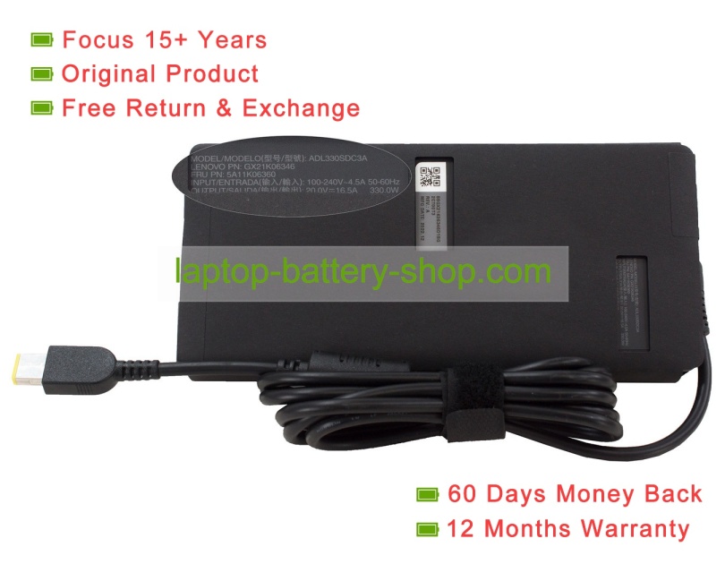 Lenovo ADL330SDC3A, 5A11K06360 20V 16.5A original adapters - Click Image to Close