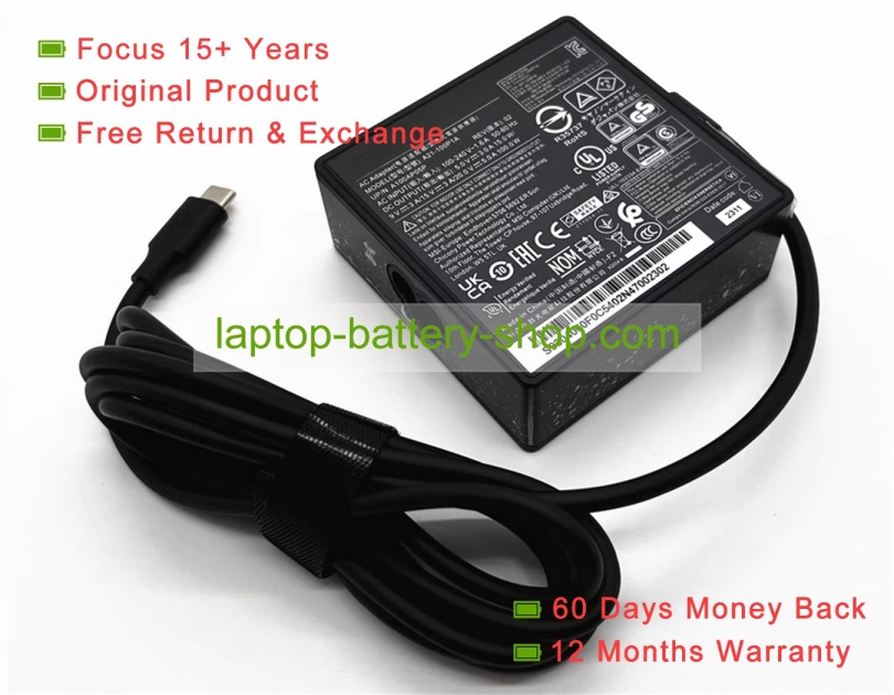 Msi A21-100P1A, A100AP05P 20V 5A original adapters - Click Image to Close