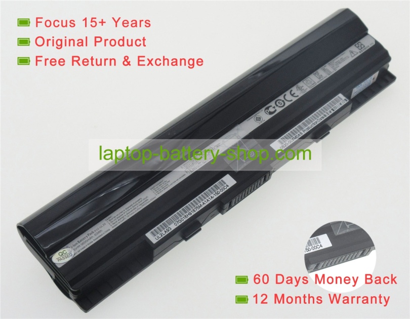 Asus A32-UL20, 90-NX62B2000Y 11.25V 5200mAh replacement batteries - Click Image to Close