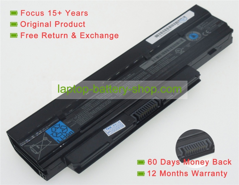 Toshiba PA3821U-1BRS, PA3820U-1BRS 10.8V 4400mAh batteries - Click Image to Close