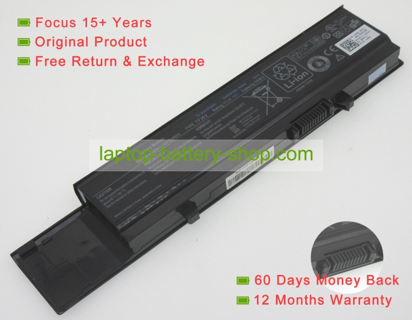 Dell 7FJ92, 4JK6R 11.1V 5045mAh replacement batteries - Click Image to Close