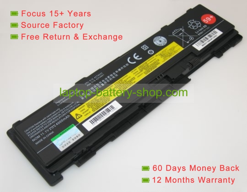 Lenovo 51J0497, 57Y4536 11.1V 3600mAh replacement batteries - Click Image to Close