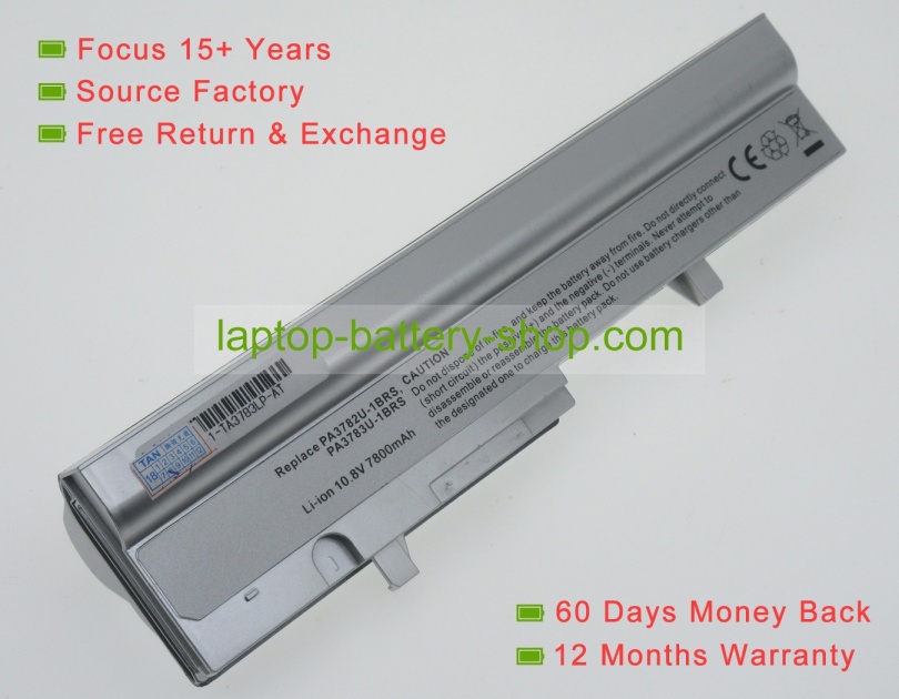 Toshiba PA3783U-1BRS, PABAS218 10.8V 6600mAh replacement batteries - Click Image to Close