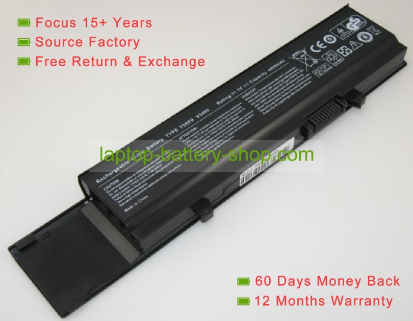 Dell 7FJ92, 4JK6R 11.1V 4800mAh replacement batteries - Click Image to Close