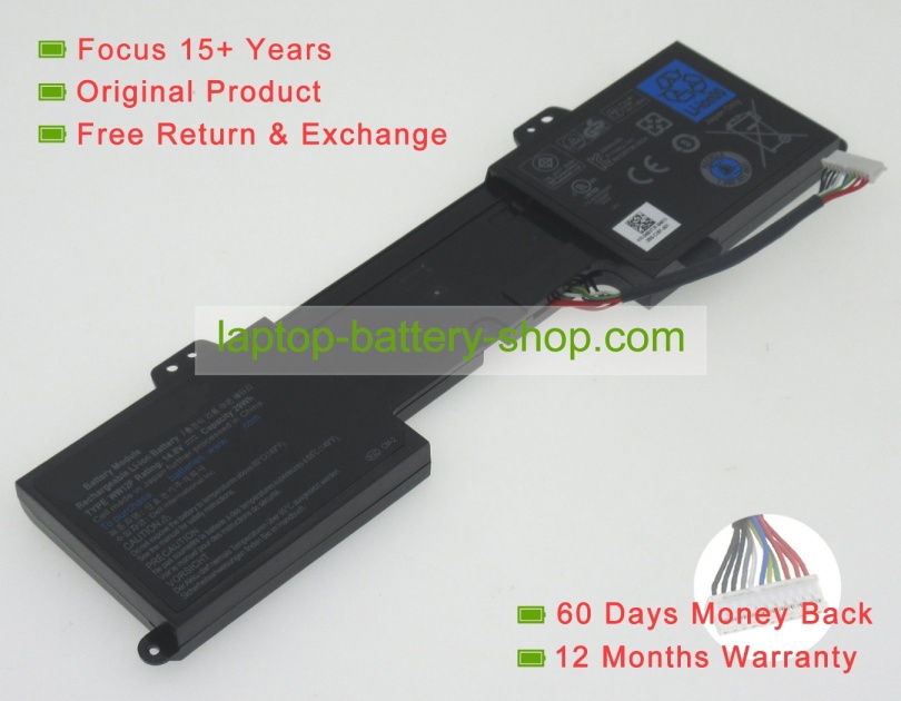 Dell ww12p 14.8V 2000mAh replacement batteries - Click Image to Close