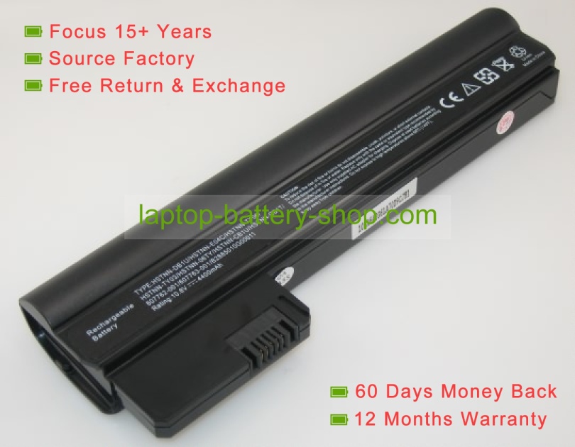 Hp 607763-001, 607762-001 10.8V 4400mAh replacement batteries - Click Image to Close