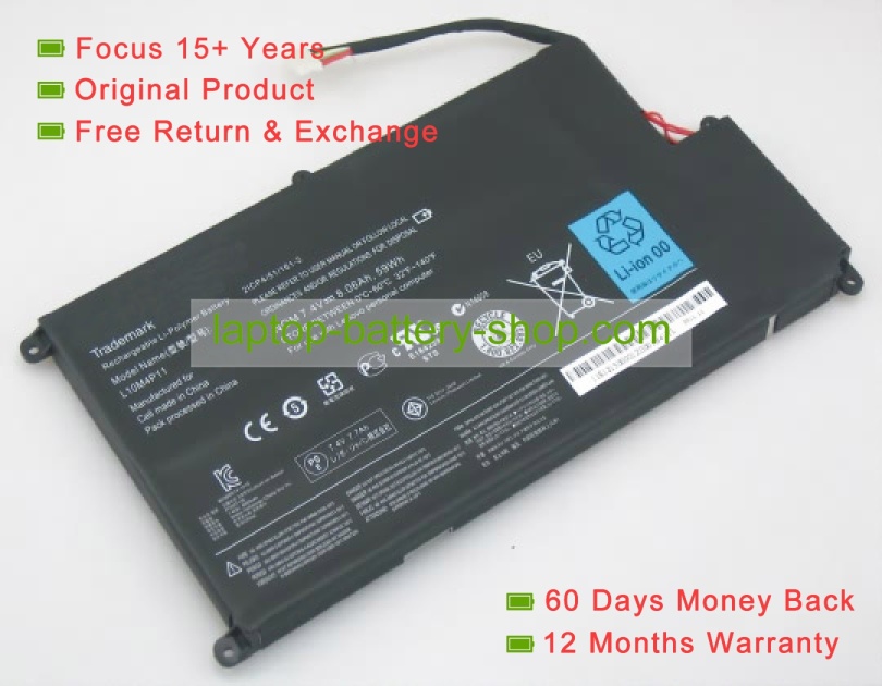 Lenovo L10M4P11, 2ICP4/51/161-2 7.4V 8060mAh original batteries - Click Image to Close