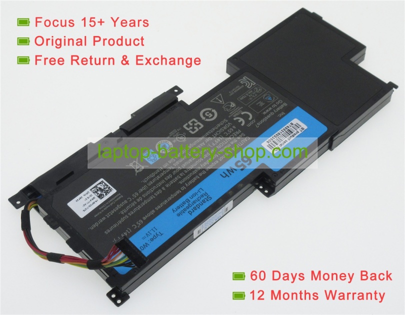 Dell W0Y6W, 3NPC0 11.1V 5800mAh replacement batteries - Click Image to Close