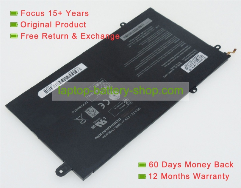 Toshiba PA5064U-1BRS 3.7V 7480mAh replacement batteries - Click Image to Close