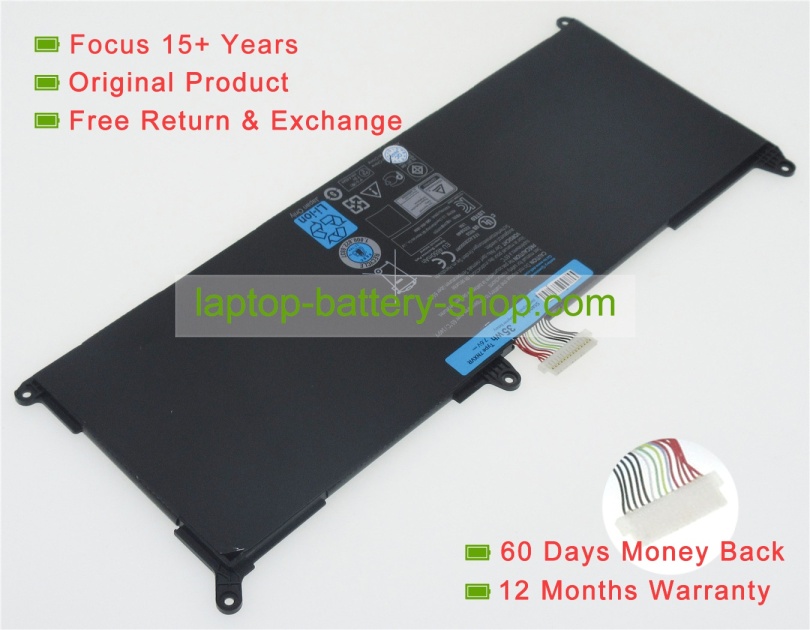 Dell 7NXVR, V3D9R 7.6V 4650mAh replacement batteries - Click Image to Close