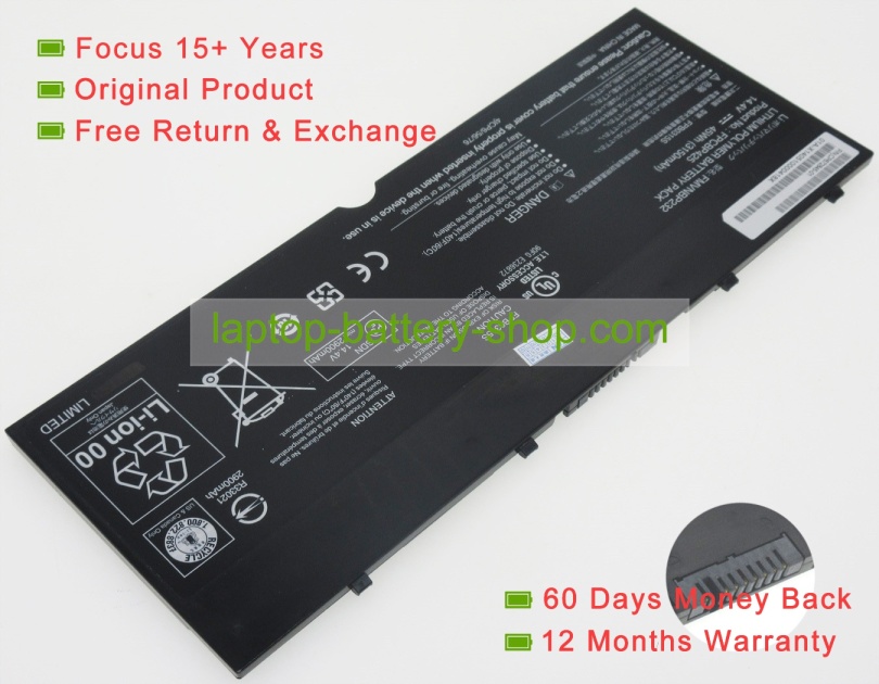 Fujitsu FPCBP425, FMVNBP232 14.4V 3150mAh replacement batteries - Click Image to Close