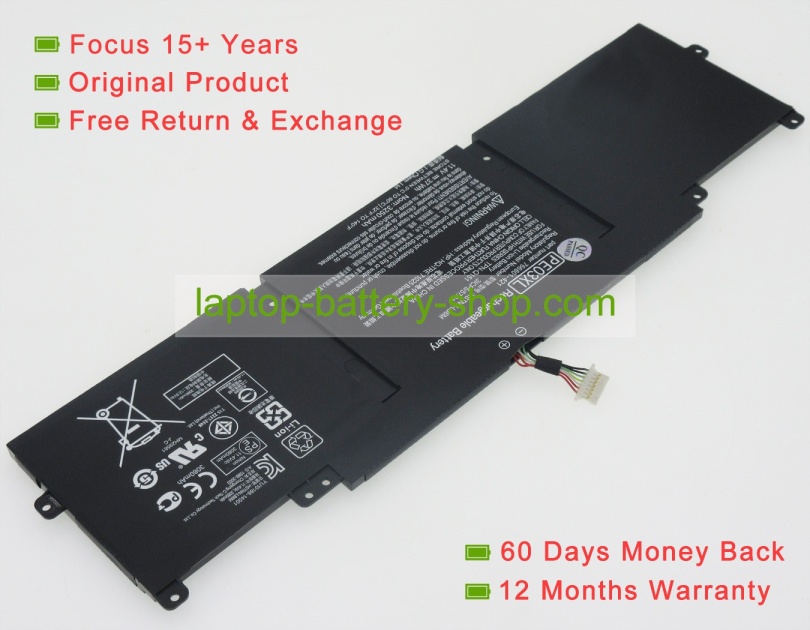 Hp PE03XL, 766801-421 11.4V 3080mAh replacement batteries - Click Image to Close