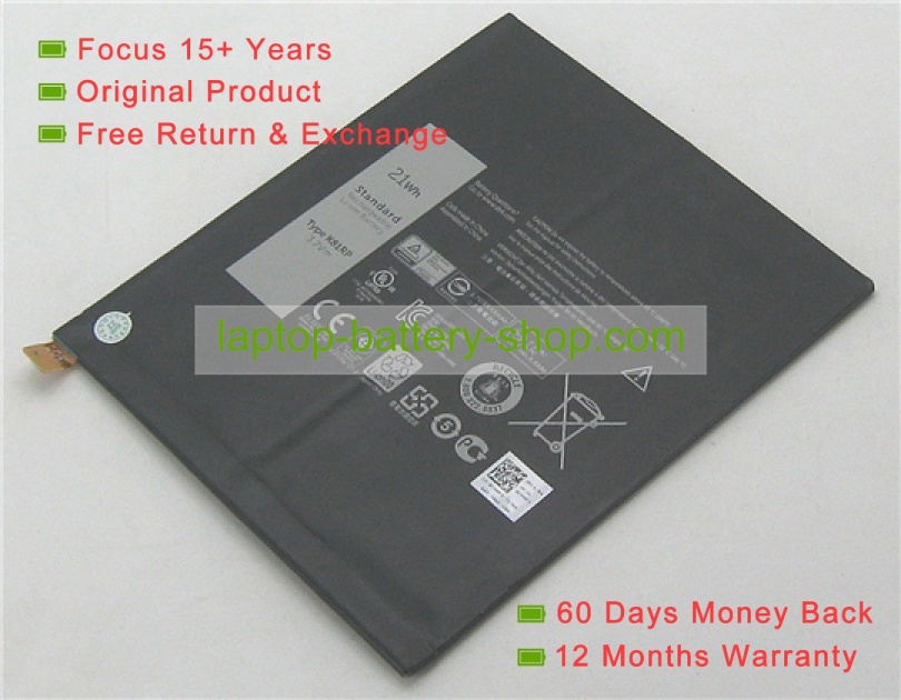 Dell K81RP, 05PD40 3.7V 5675mAh replacement batteries - Click Image to Close