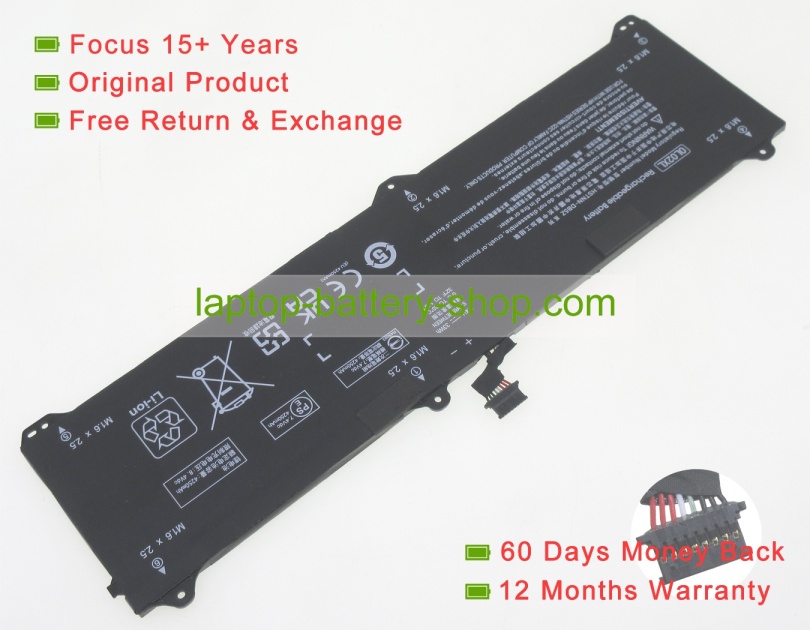 Hp OL02XL, 750334-2C1 7.4V 4450mAh replacement batteries - Click Image to Close