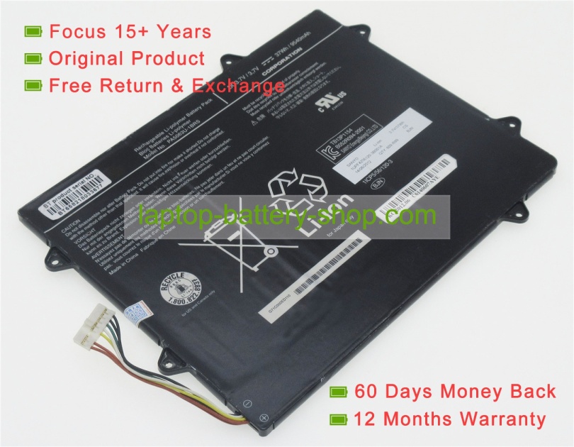 Toshiba PA5063U-1BRS 3.7V 9540mAh replacement batteries - Click Image to Close