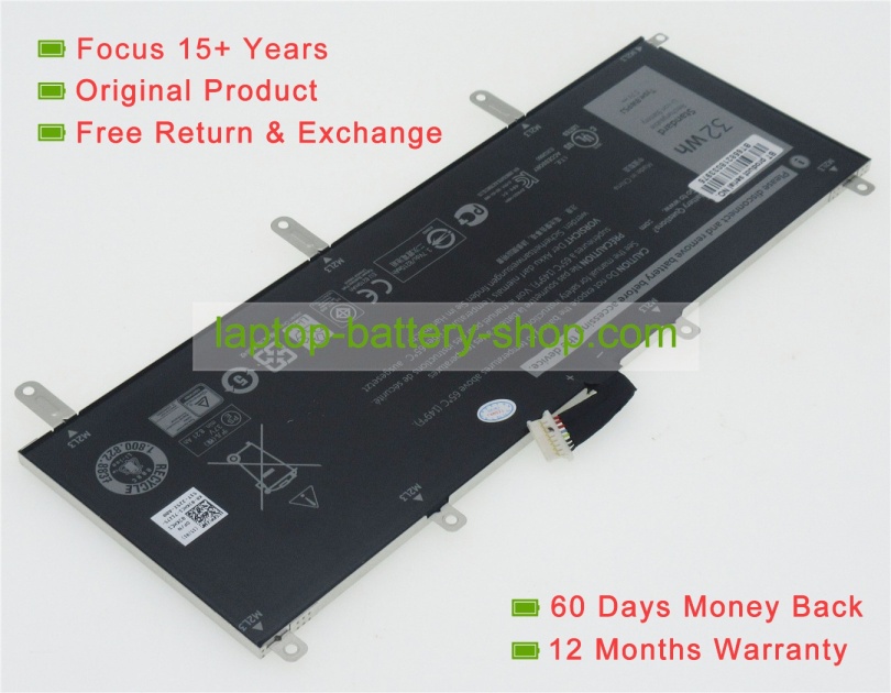 Dell 8WP5J, T14G 3.7V 8720mAh replacement batteries - Click Image to Close