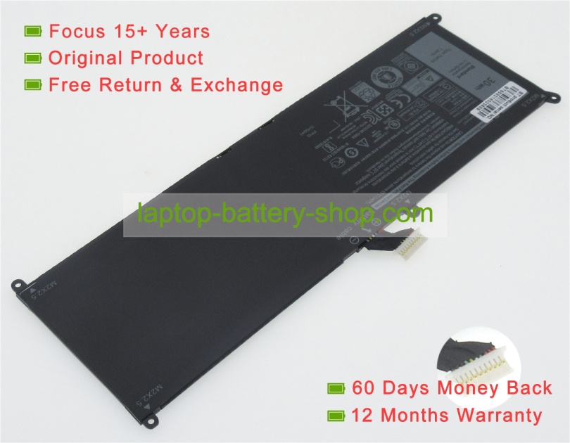 Dell 7VKV9, 9TV5X 7.6V 3910mAh replacement batteries - Click Image to Close