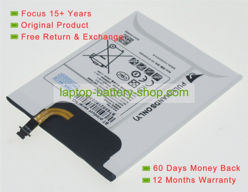 Samsung EB-BT280ABE, EB-BT280FBE 3.8V 4000mAh replacement batteries - Click Image to Close