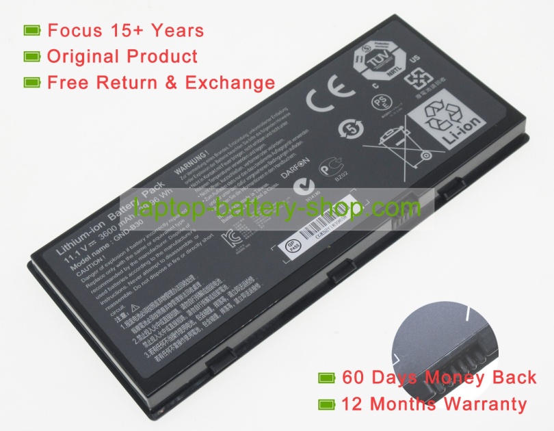 Getac GND-B30 11.1V 3600mAh replacement batteries - Click Image to Close