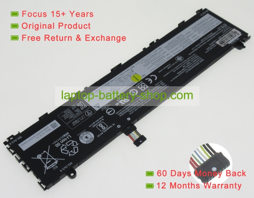 Lenovo 3ICP6/58/75, L18M3PFB 11.52V 3700mAh original batteries - Click Image to Close