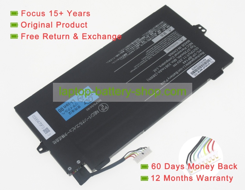 Nec PC-VP-BP144, 3ICP5/54/90 11.25V 3361mAh original batteries - Click Image to Close