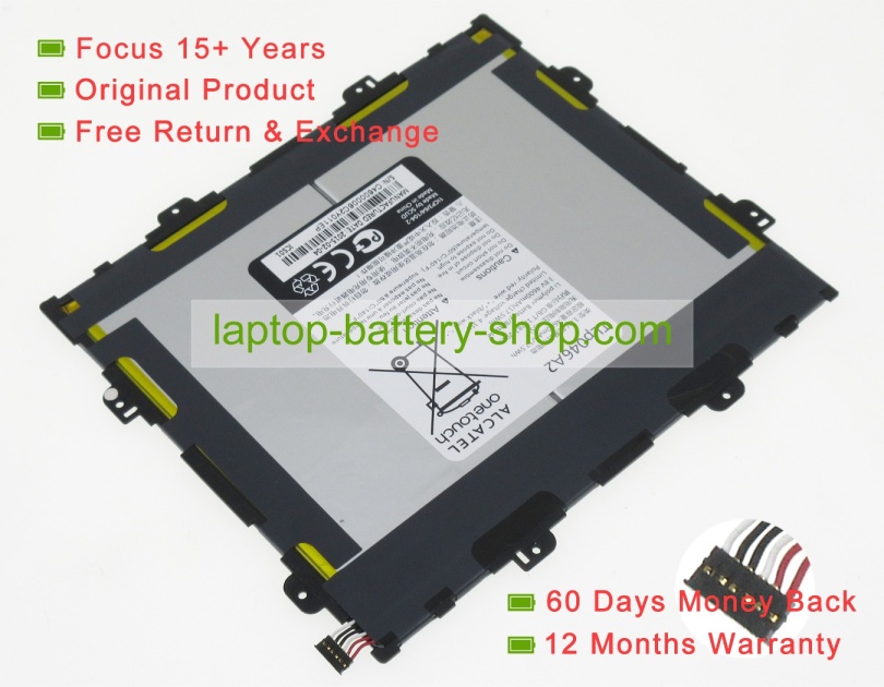 Alcatel TLP046A2 3.8V 4600mAh original batteries - Click Image to Close