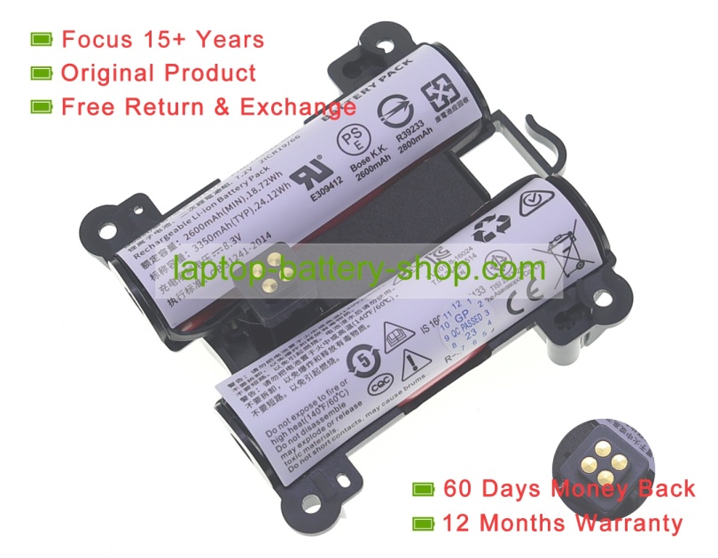 Bose 21CR19/66, 745531-0010 7.2V 2600mAh original batteries - Click Image to Close