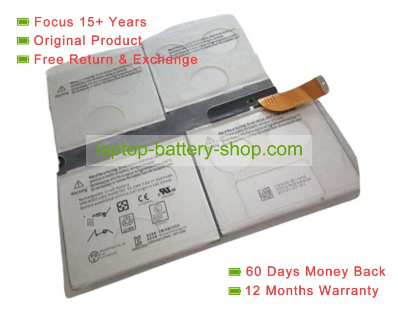 Microsoft MS011301-PLP22T01 7.6V 5547mAh original batteries - Click Image to Close