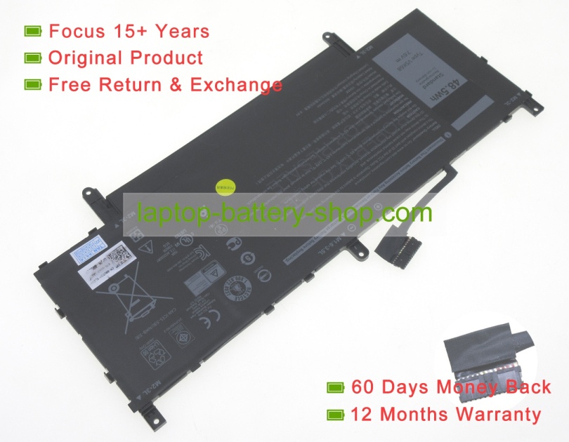 Dell V5K68 7.6V 6381mAh original batteries - Click Image to Close