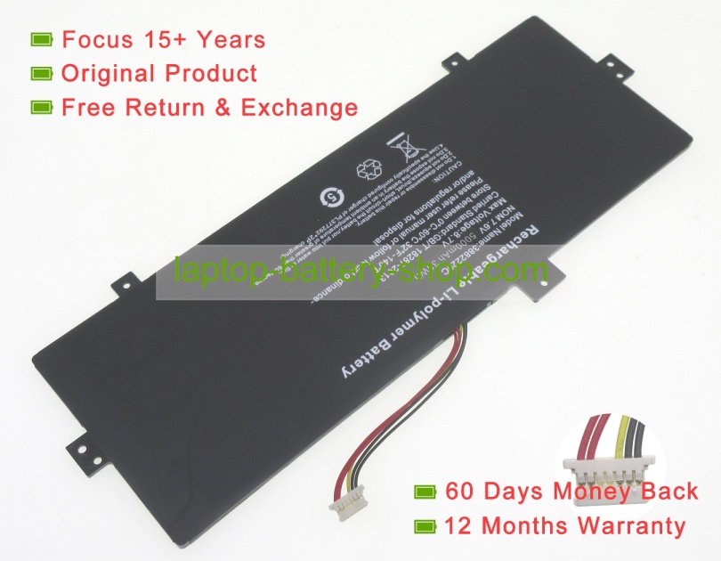 Rtdpart QM116-3878107-2S 7.6V 5000mAh original batteries - Click Image to Close