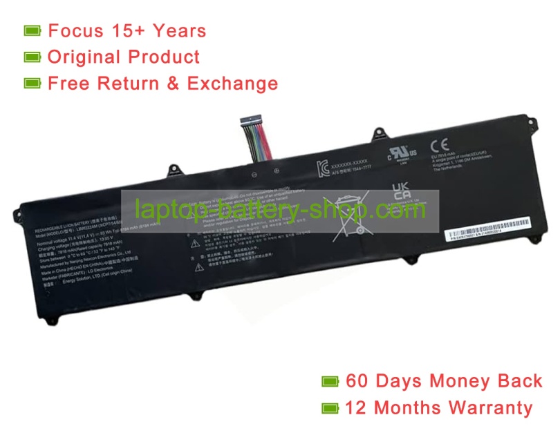 Lg LBW222AM 11.4V 8184mAh original batteries - Click Image to Close