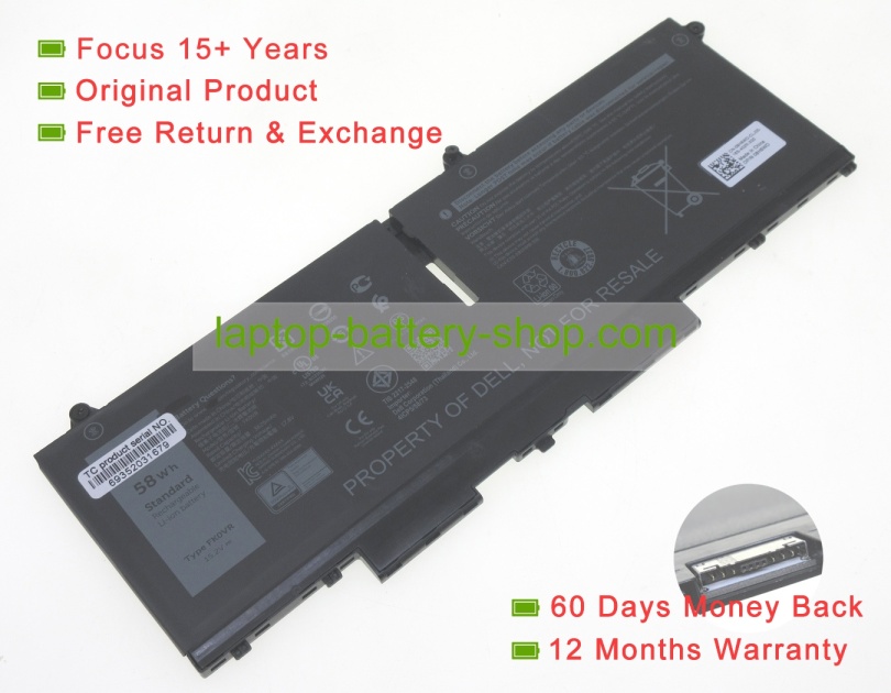 Dell 8P81K, 8H6WD 15.2V 3816mAh original batteries - Click Image to Close