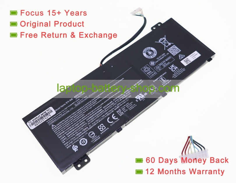 Acer KT.0040G.015, AP21D8M 15.4V 3733mAh original batteries - Click Image to Close