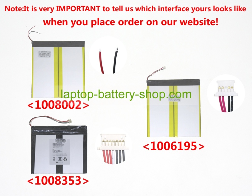 Chuwi 30124135 7.6V 4000mAh replacement batteries - Click Image to Close