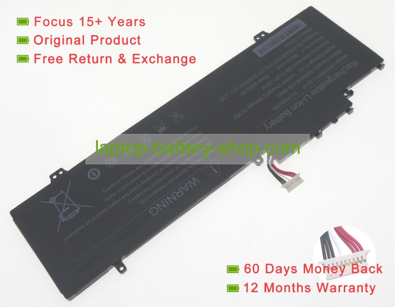 Gateway U559068PV-3S1P, NV-549067-3S 11.4V 5200mAh original batteries - Click Image to Close