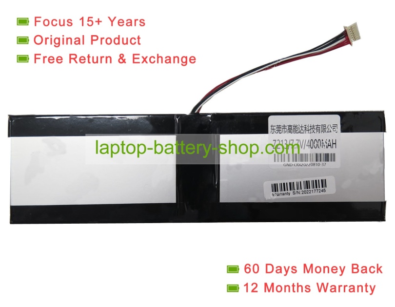 Rtdpart Z213 7.4V 4000mAh original batteries - Click Image to Close