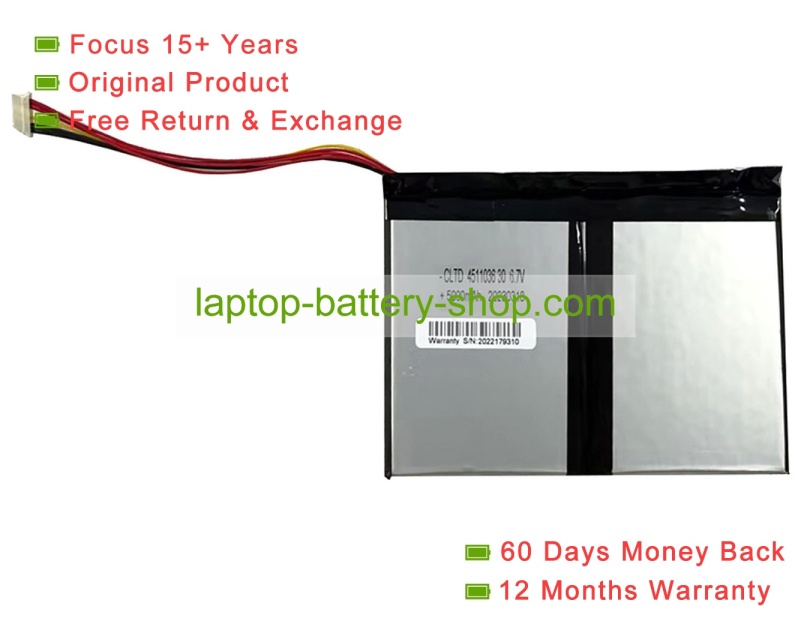 Rtdpart 45110130, 45110130P 7.4V 4500mAh original batteries - Click Image to Close