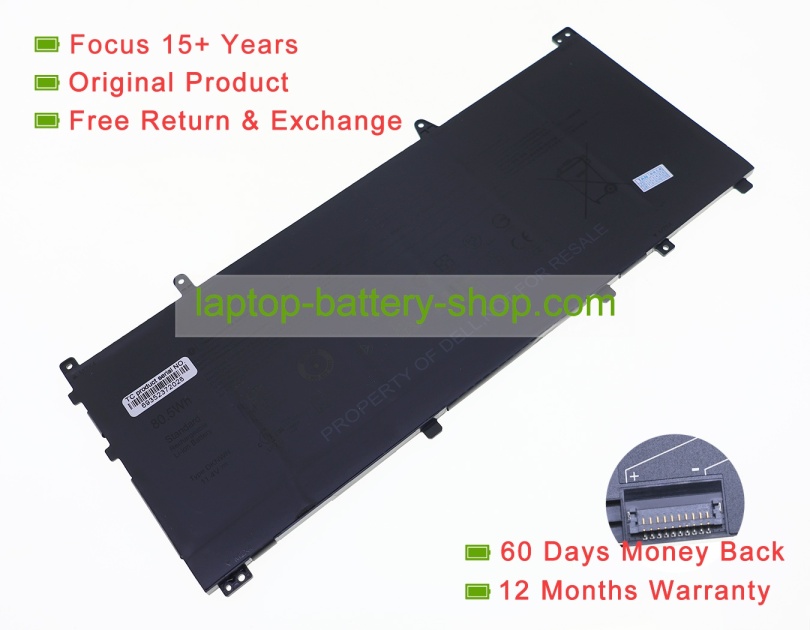 Dell DKNWN 11.4V 7061mAh original batteries - Click Image to Close