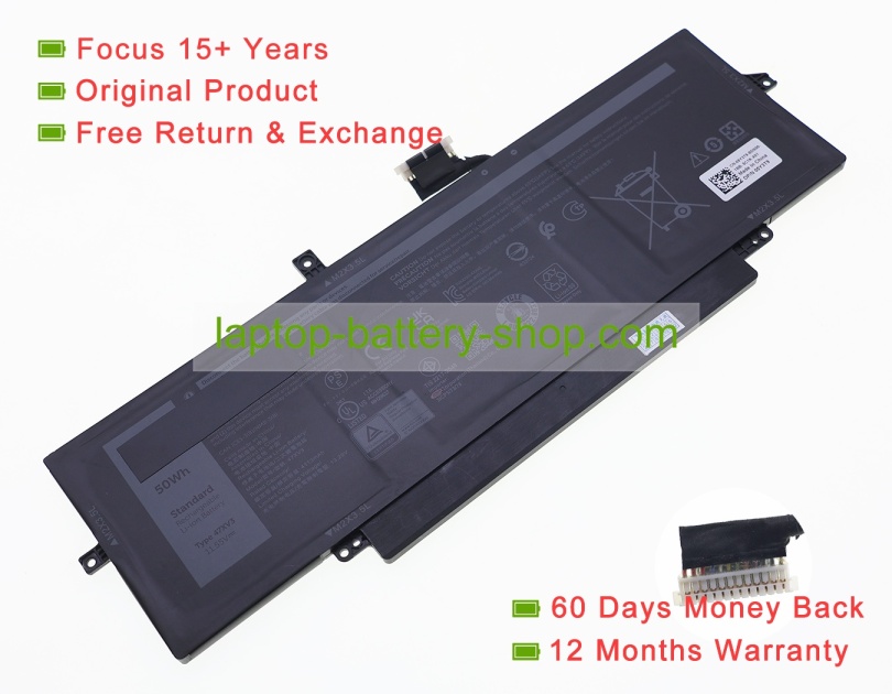 Dell 47XV3, 5Y3T9 11.55V 4113mAh original batteries - Click Image to Close