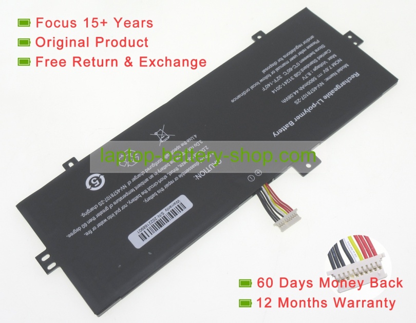 Rtdpart NV-3379107-2S, 3379107-2S 7.6V 5800mAh original batteries - Click Image to Close