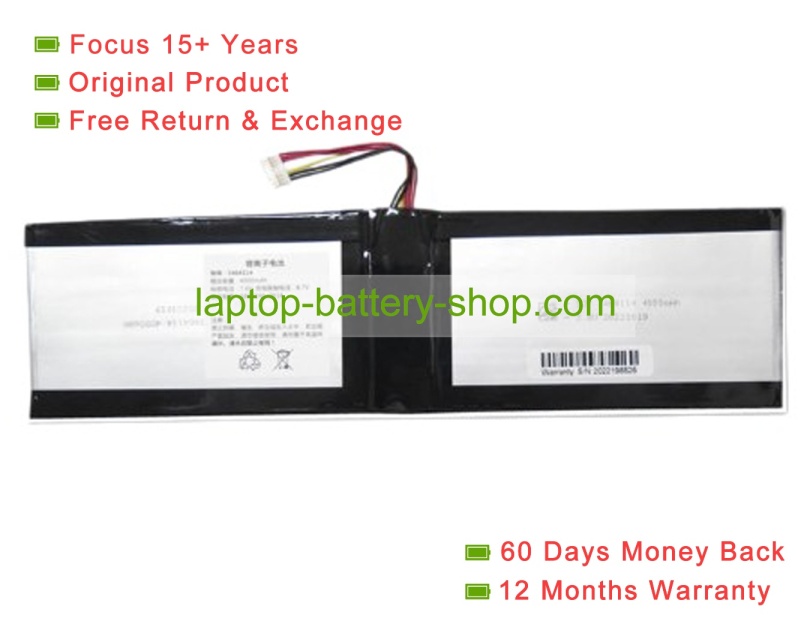 Rtdpart 3464114 7.6V 4000mAh original batteries - Click Image to Close