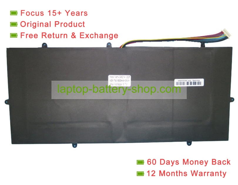 Rtdpart 241301300, 241301300P 7.6V 5000mAh original batteries - Click Image to Close