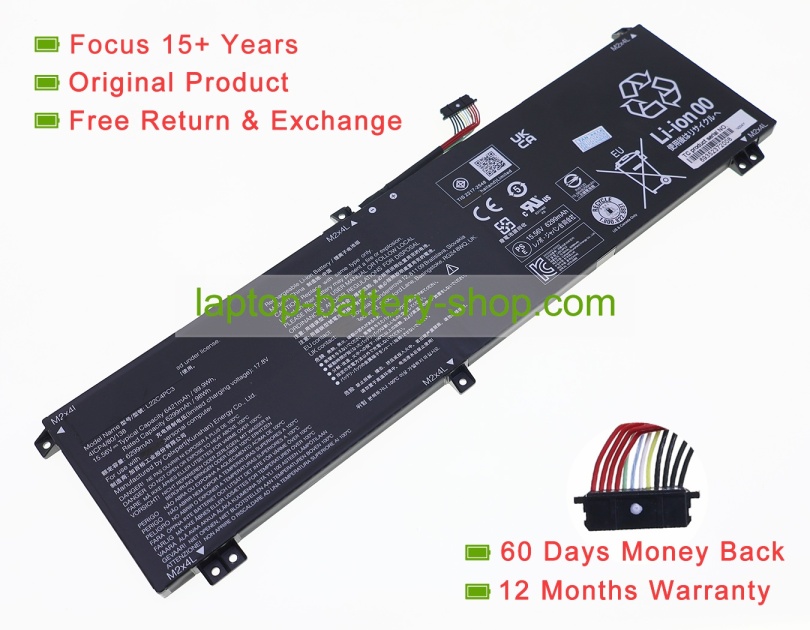 Lenovo L22C4PC3, L22B4PC3 15.56V 6421mAh original batteries - Click Image to Close